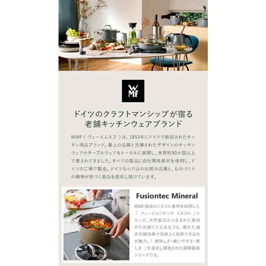 WMF（ヴェーエムエフ） ［ フュージョンテック ミネラル ガラス蓋 20cm