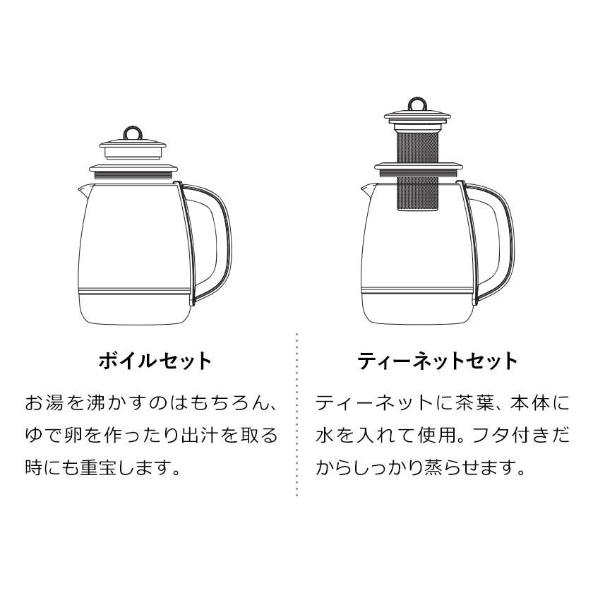 PRISMATE 電気ケトル 調理 ガラス ケトル 保温 コーヒー ミルク