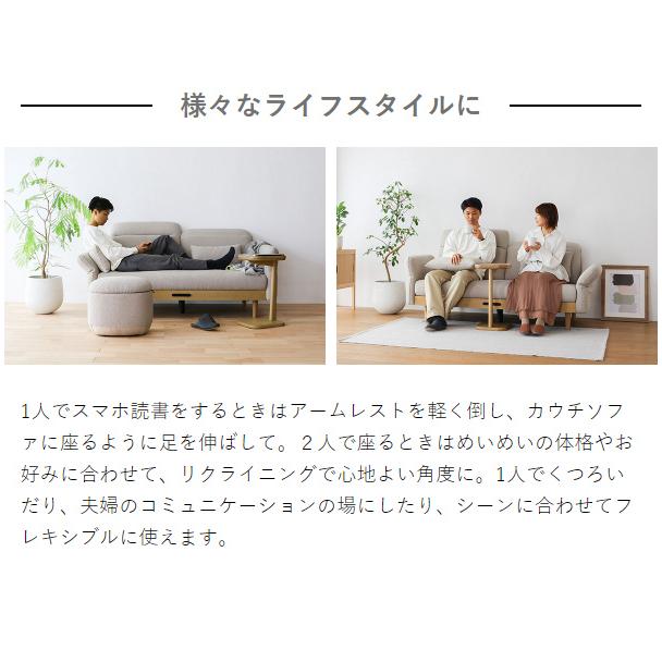 ［ MARCHEF Theater Sofa ］ソファ 2人掛け ソファー 3人掛け 電源付 コンセント付 アームレスト バックレスト リクライニング USBポート マルシェフ MAS-3703｜roomy｜13