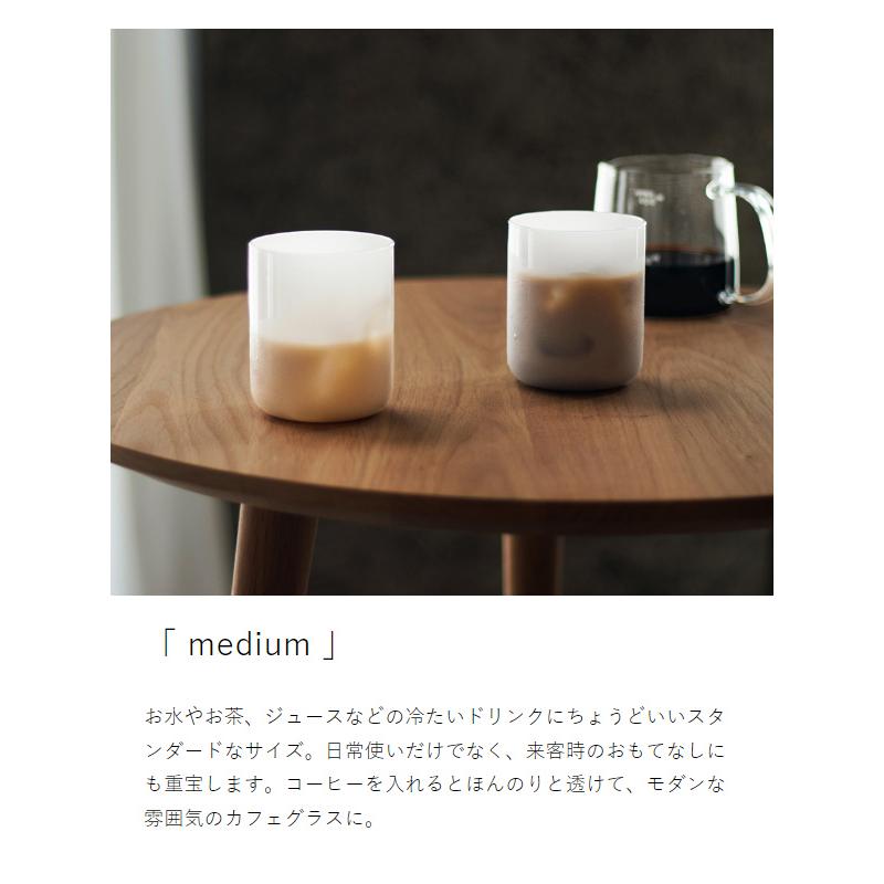 ideaco ［ milk glass HAKU 2pcs ］イデアコ ミルクガラス ハク