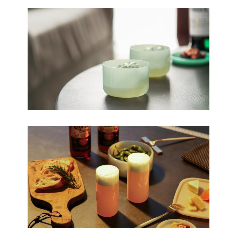ideaco（イデアコ） ［ ideaco milk glass HAKU 2pcs ミルクガラス