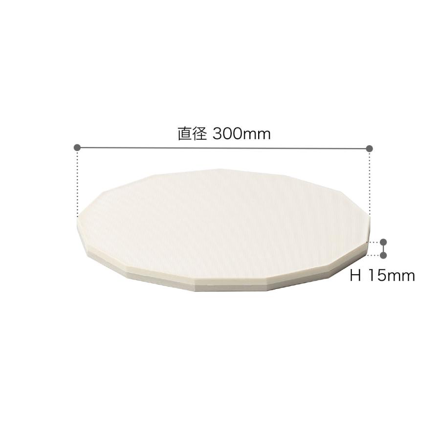 ［ ideaco Cutting Board 13 M ］まな板 イデアコ カッティングボード 食洗機対応 耐熱 抗菌 Ag＋配合 両面使える 13角形 Mサイズ 直径30cm 丸 黒 白 まないた｜roomy｜02