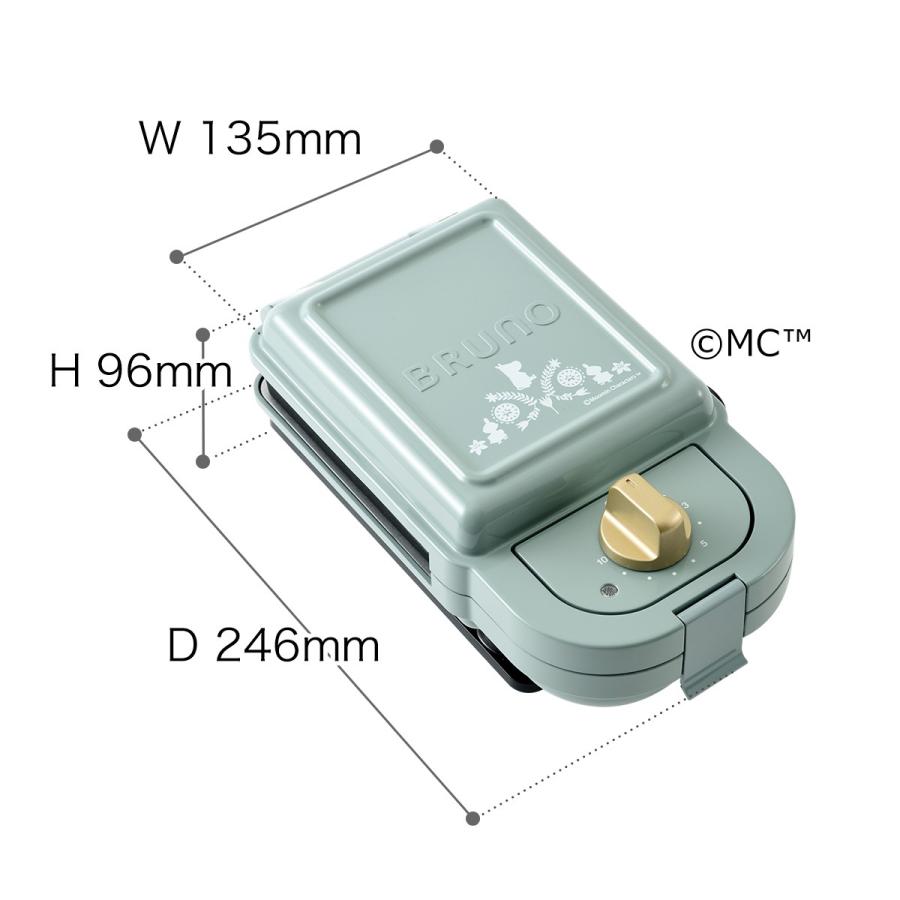 BRUNO（ブルーノ） ホットサンドメーカー ムーミン ホットサンド 耳