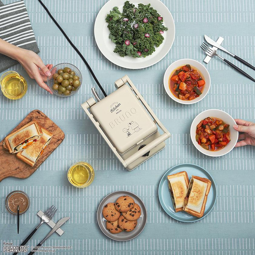 BRUNO（ブルーノ） ［ BRUNO×PEANUTS グリルサンドメーカー シングル