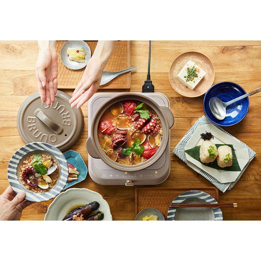 BRUNO（ブルーノ） セラミック土鍋 IH対応 IH土鍋 8号 サーマテック