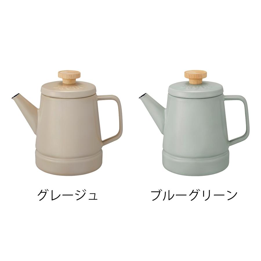 【新品】ブルーノ　BRUNO　ホーローポット BRUNO ［ ホーローケトル 1.6L ］特典付 ブルーノ IH対応 富士