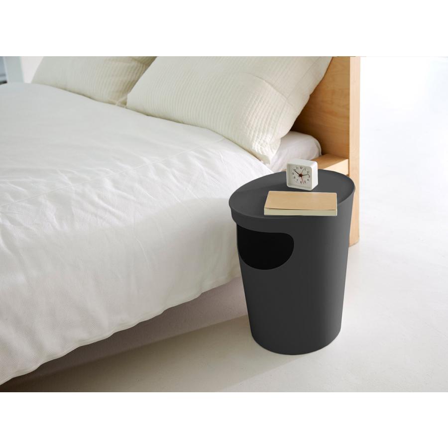 エノッツ サイドテーブル ゴミ箱 おしゃれ 蓋 ふた付き ベッドサイド