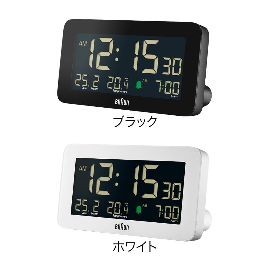 BRAUN（ブラウン） 国内正規品 特典付 置き時計 置時計 デジタル 温度