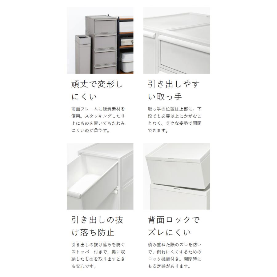 Like-it（ライクイット） 特典付［ クローゼットシステム 引出し S 4個