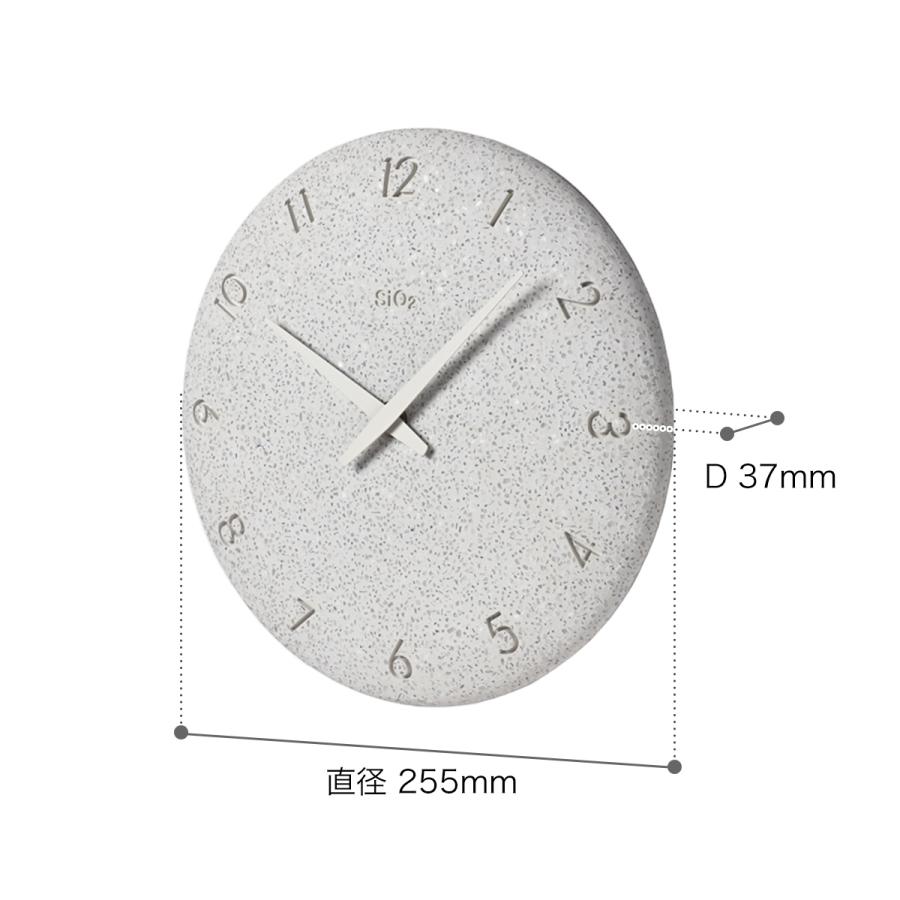 Lemnos（レムノス） 特典付［ 珪藻土の時計（洗い出し） 掛け時計