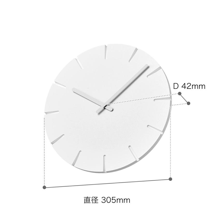 Lemnos（レムノス） 特典付［ Lemnos CARVED φ305 掛け時計 カーヴド