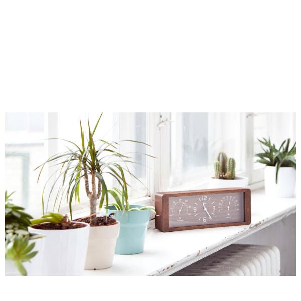 Lemnos ［ CASA Yokan ］特典付 レムノス 置き時計 温湿度計