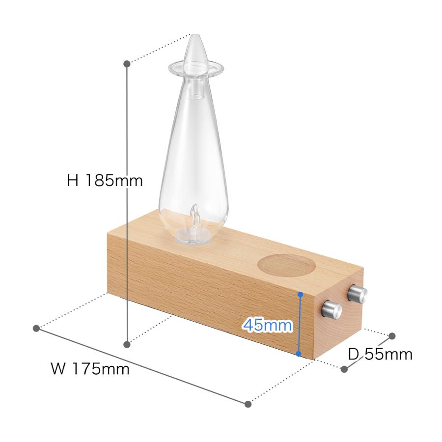［ cotobuku ランプ×アロマディフューザー ウッド ］特典付 コトブク 生活の木 水を使わない ライト オイル ネブライザー 精油 エッセンシャルオイル SLA-WO-1｜roomy｜03