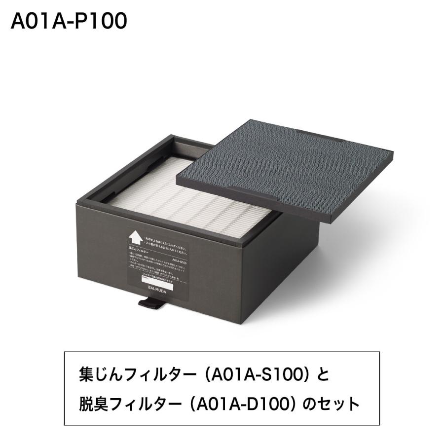 ［ BALMUDA The Pure 集じん・脱臭フィルターセット ］ バルミューダ ザ ピュア 専用フィルター A01A-P100 HEPAフィルター 高性能フィルター｜roomy｜02