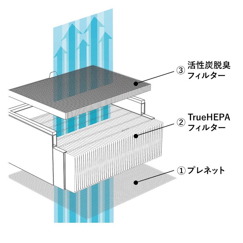 ［ BALMUDA The Pure 集じん・脱臭フィルターセット ］ バルミューダ ザ ピュア 専用フィルター A01A-P100 HEPAフィルター 高性能フィルター｜roomy｜05