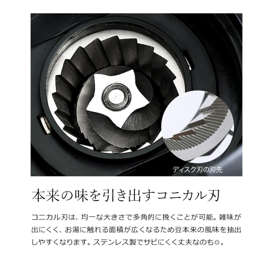 特典付き】ウィルファ 電動 コーヒーミル コーヒーグラインダー CGWS 