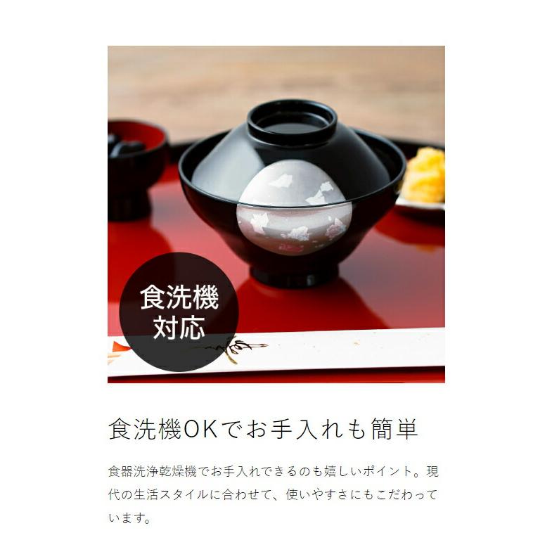 ハレとケ 特典付［ &NE 越前塗り 富士型 汁椀 ］日本製 食洗機対応