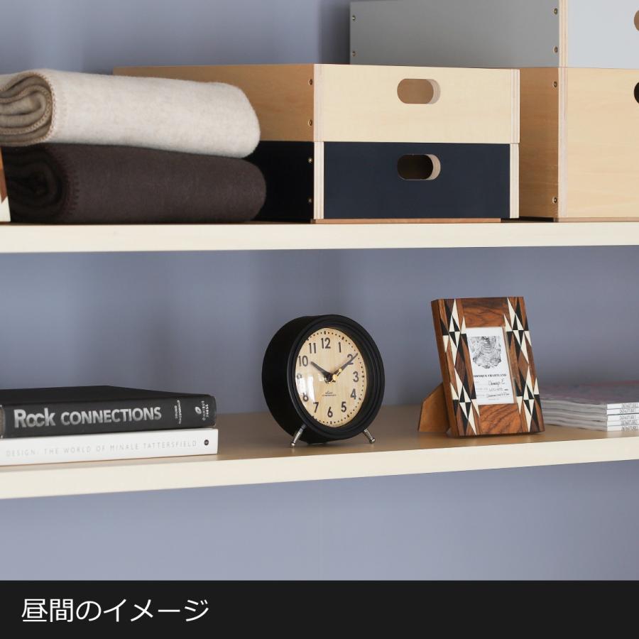 低価格化 置き時計 おしゃれ アナログ 電波 時計 電波時計 シンプル レトロ 木目調 夜間秒針停止 T 733 インテリア アナログ電波 テーブルクロック