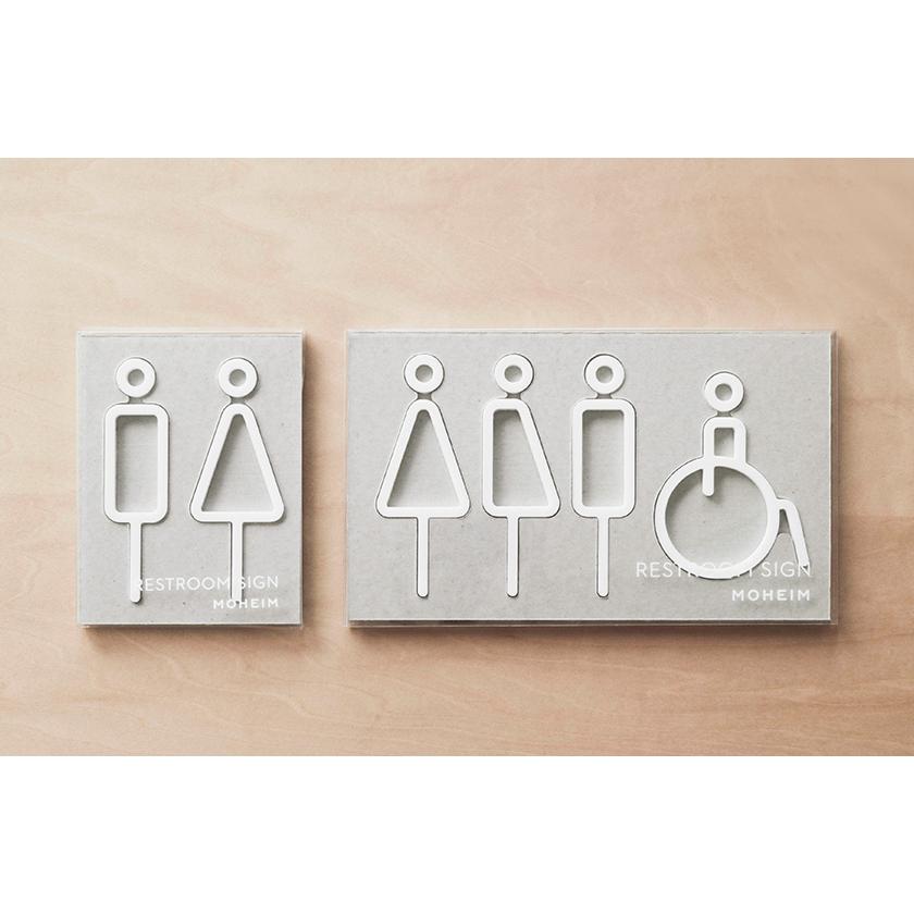 サイン トイレ ステッカー ブランド おしゃれ シール 評判 かっこいい サインプレート Moheim 壁紙 4pcs Sign ピクトグラム Restroom ピクトサイン 台紙