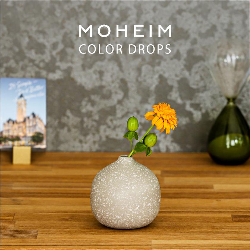 MOHEIM COLOR DROPS 特典付き 一輪挿し おしゃれ 陶器 花瓶 北欧 せっ
