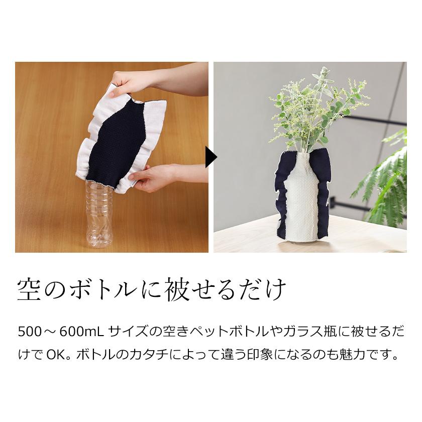 特典付 花瓶 カバー フラワーベース お花 花器 ペットボトル 再利用 一輪挿し 花びん ニット バイカラー モヘイム シルエット トリコテ Moheim Silhouette Pts5218 Nt022 0 インテリアショップ Roomy 通販 Yahoo ショッピング