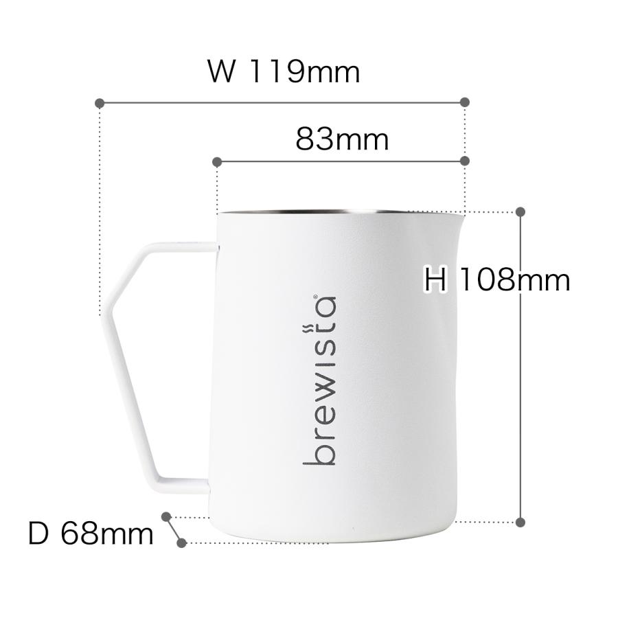 Brewista アルティザン ミルク フロシング ピッチャー 16OZ ］ブリュー