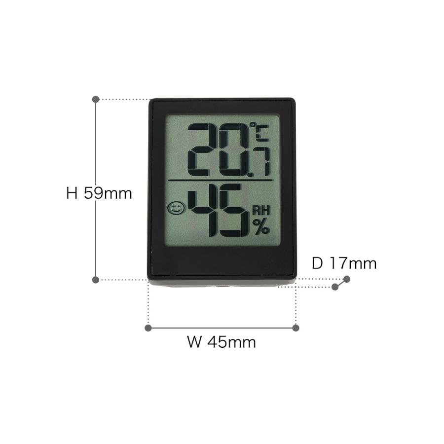 メール便送料無料［ Mini Thermo-Hygrometer Clock ］デジタル 温湿度