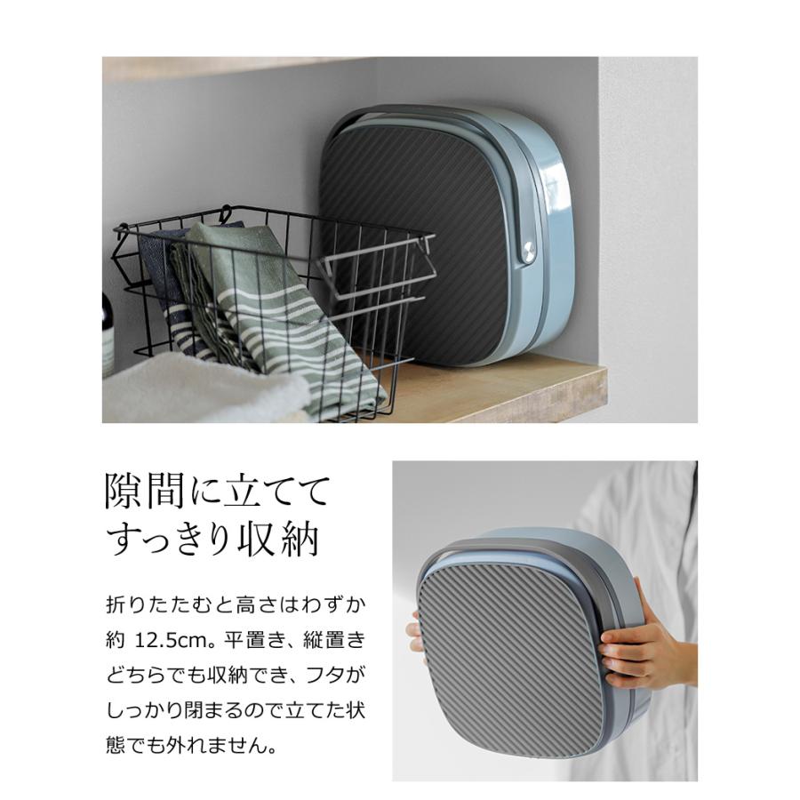 ［ recolte Folding Mini Washing Machine しまえる ミニ洗濯機 ］特典付 レコルト 折りたたみ 洗濯機 小型 バケツ型洗濯機 コンパクト ミニ 一人暮らし RWM-1｜roomy｜12