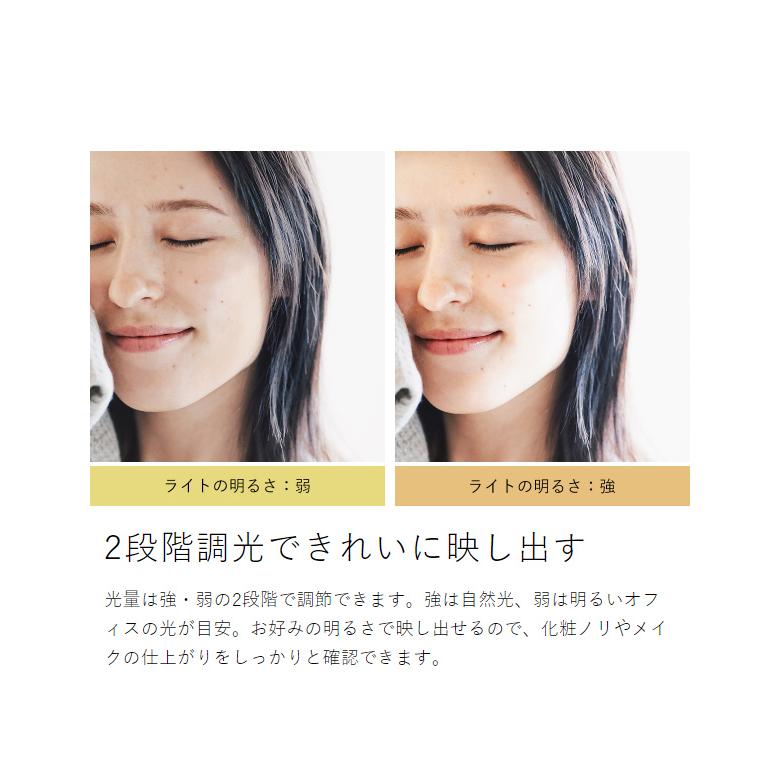 FESTINO ［ 充電式LEDファンミラー ］特典付 フェスティノ 卓上