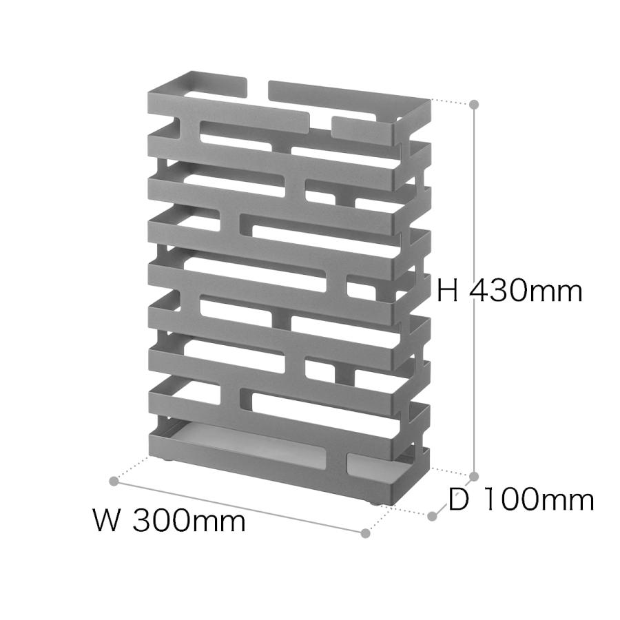 傘立て 傘たて おしゃれ スリム アイアン 北欧 かさたて 傘立 傘 アンブレラホルダー アンブレラスタンド アンティーク コンパクト ［ ブリック ワイド ］｜roomy｜02