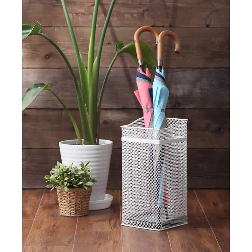 山崎実業 特典付［ スクエアメッシュ ］傘立て オフィス かさたて 傘た