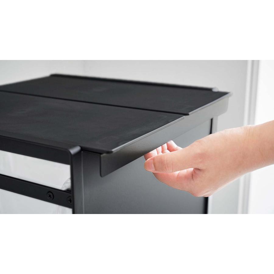 tower ［ 蓋付き目隠し分別ダストワゴン 2分別 タワー ］山崎