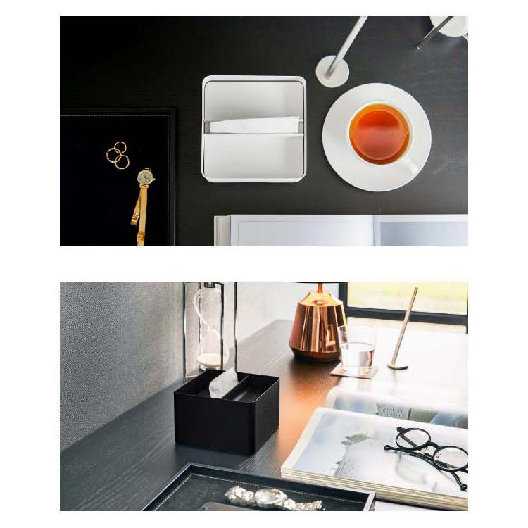 tower 特典付［ 蓋付きハーフティッシュケース タワー ］山崎実業