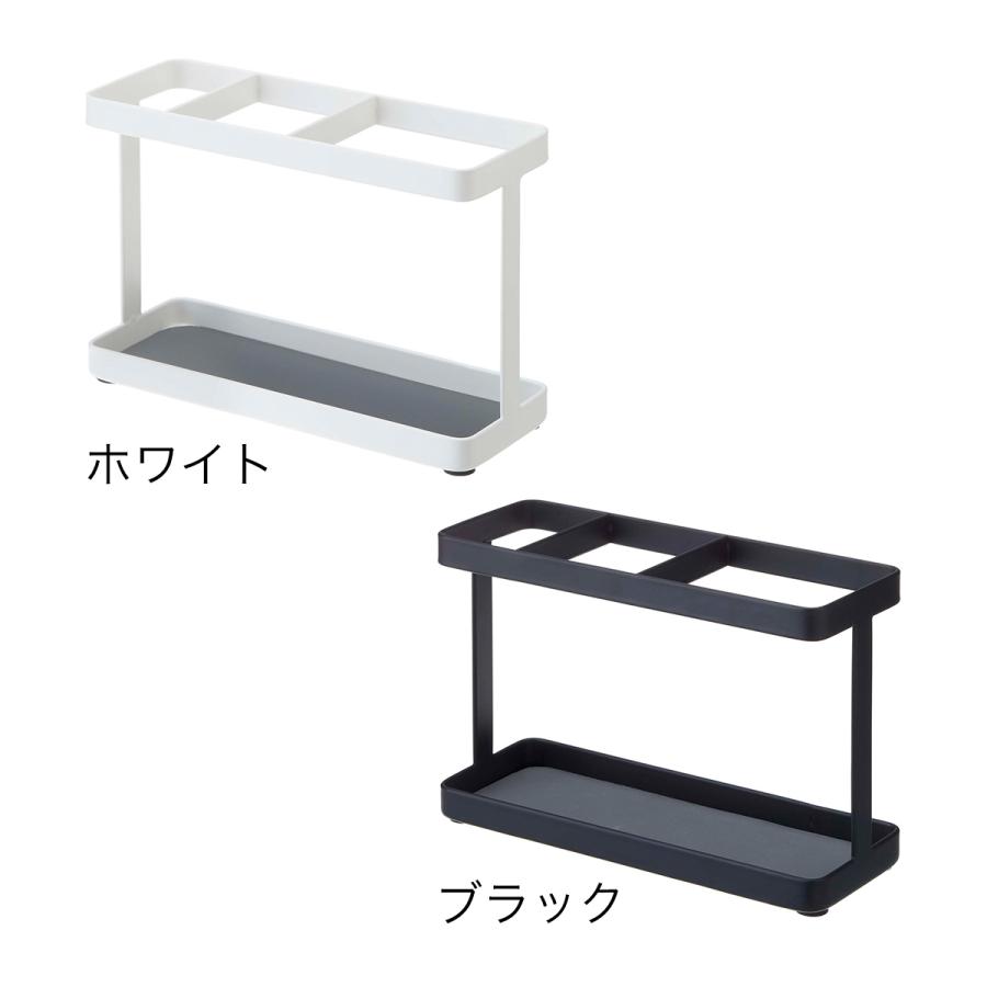［ tower ドライヤー＆ヘアーアイロンスタンド ］山崎実業 タワー ドライヤー ラック ホルダー 収納 スタンド yamazaki 公式 ブラック ホワイト 2284 2285 | tower | 02