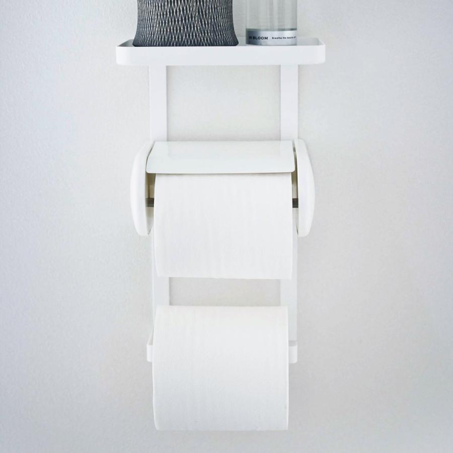 tower ［ トイレットペーパーホルダー上ラック 2段 タワー ］山崎実業