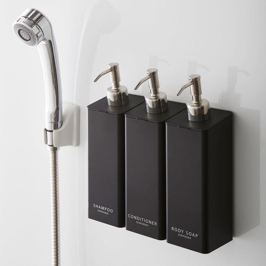 マグネットツーウェイディスペンサー タワー 3本セット 山崎実業 数量限定 Tower 3点セット おしゃれ ソープディスペンサー 磁石 シャンプーボトル マグネット