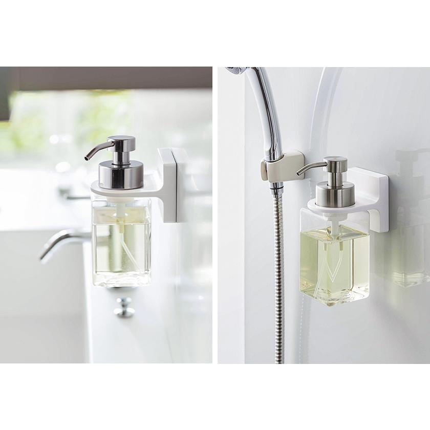 [ フィルムフックディスペンサーホルダー タワー 泡タイプ ]山崎実業 tower ボトル 泡ハンドソープ ホルダー フック シール 壁 穴開けない 5347 5348 ymz1004