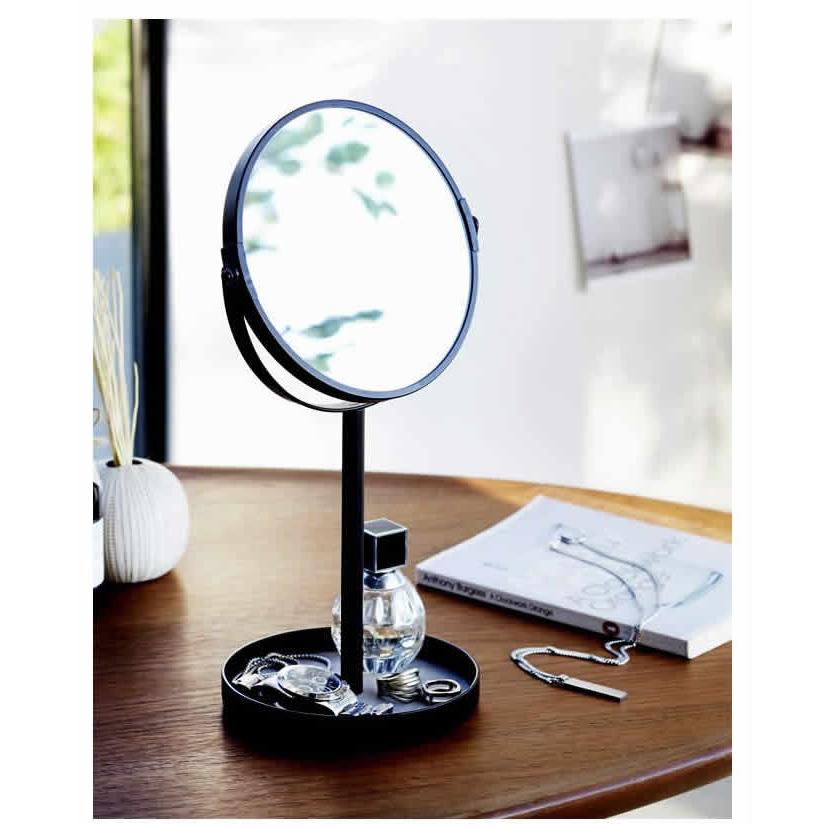 tower ［ スタンドミラー＆トレイ タワー ］山崎実業 卓上ミラー