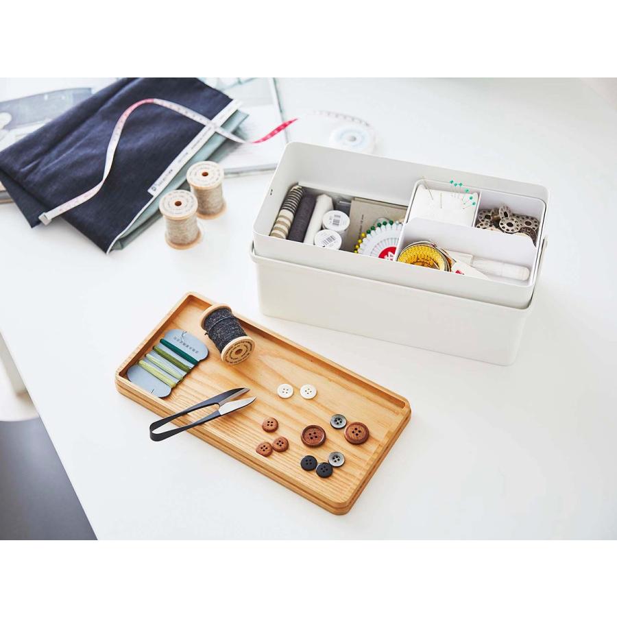 tower 特典付［ 裁縫箱 タワー ］山崎実業 裁縫道具 ソーイング