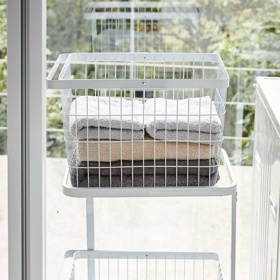 tower 特典付［ ランドリーワゴン タワー 2段 ］山崎実業 スリム