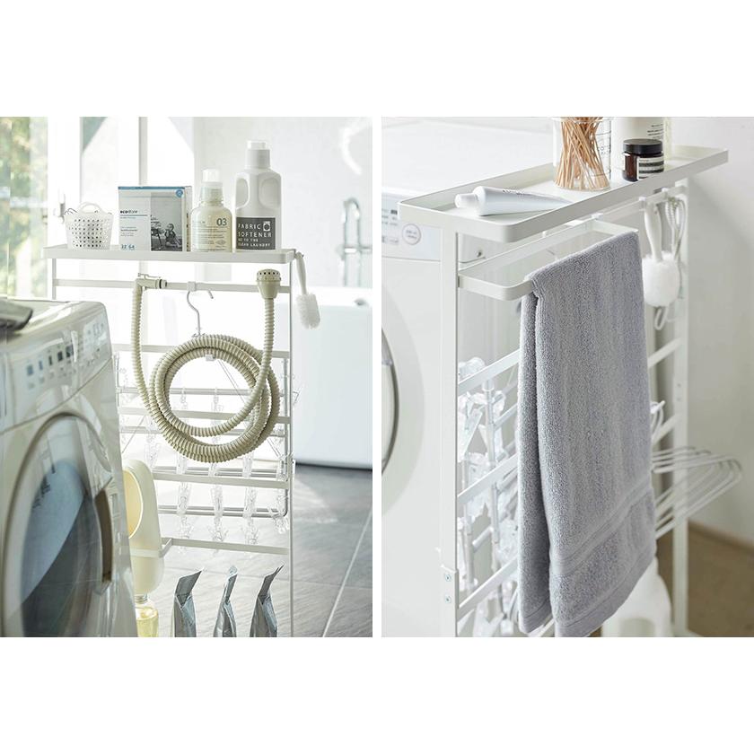 tower ［ 洗濯用品収納ワゴン タワー ］山崎実業 ランドリーラック