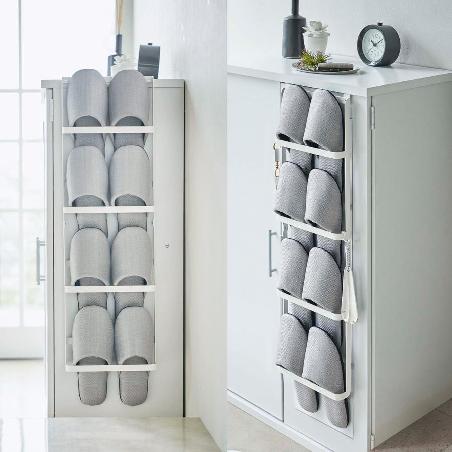 tower 特典付［ 下駄箱扉＆引っ掛け式スリッパラック タワー ］ 山崎