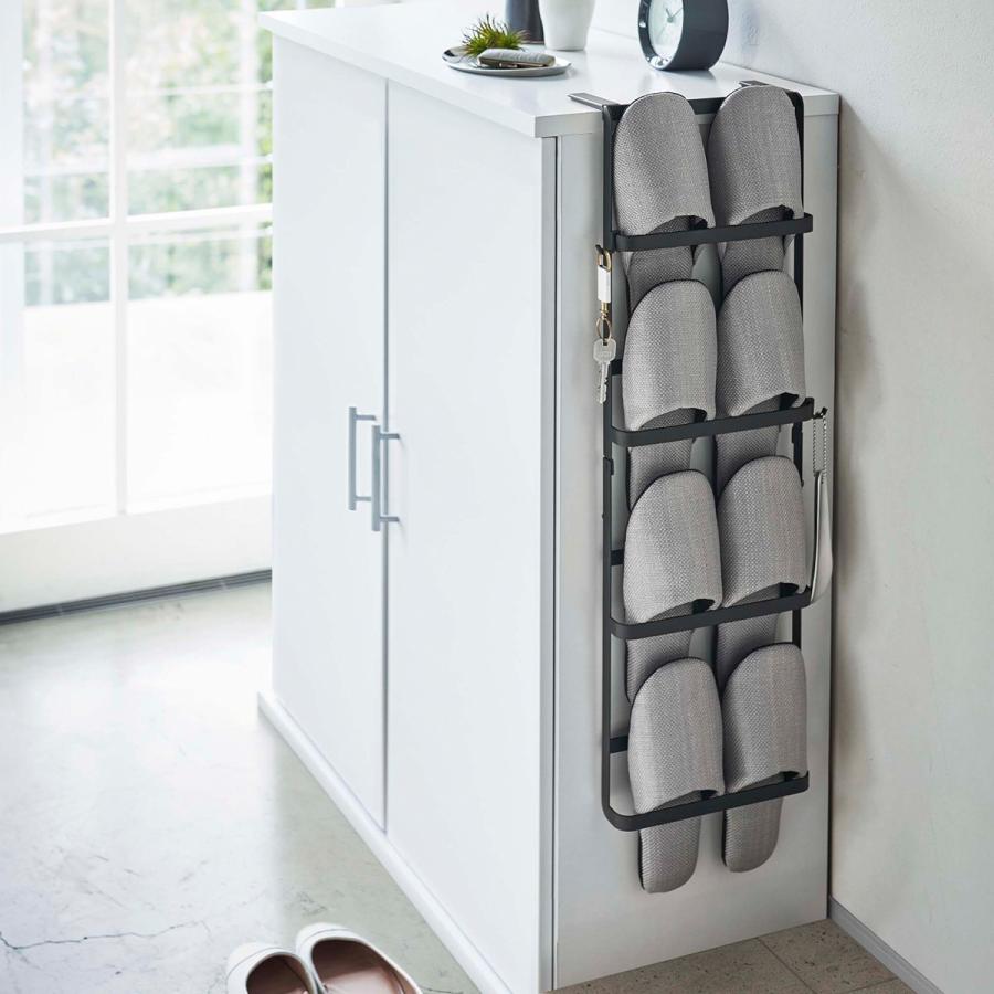 tower ［ 下駄箱扉＆引っ掛け式スリッパラック タワー ］ 山崎実業