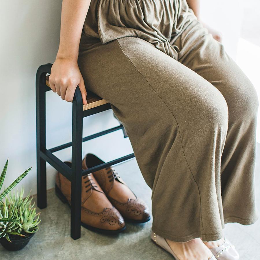 tower ［ 立ちやすいベンチシューズラック ］ 山崎実業 玄関ベンチ