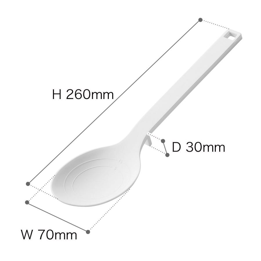 ［ シリコーン調理スプーン タワー ］山崎実業 tower レードル おたま 大さじ シリコン 耐熱 直置き 脚付き 食洗機対応 計量スプーン 小さじ ヘラ 4272 4273｜roomy｜03
