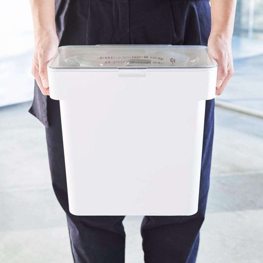 ［ 密閉 袋ごと米びつ タワー 5kg 計量カップ付 ］ 山崎実業 tower 米びつ 5キロ 計量カップ付き シンク下収納 キッチン収納 おしゃれ スリム 3375 3376 | 山崎実業 | 11