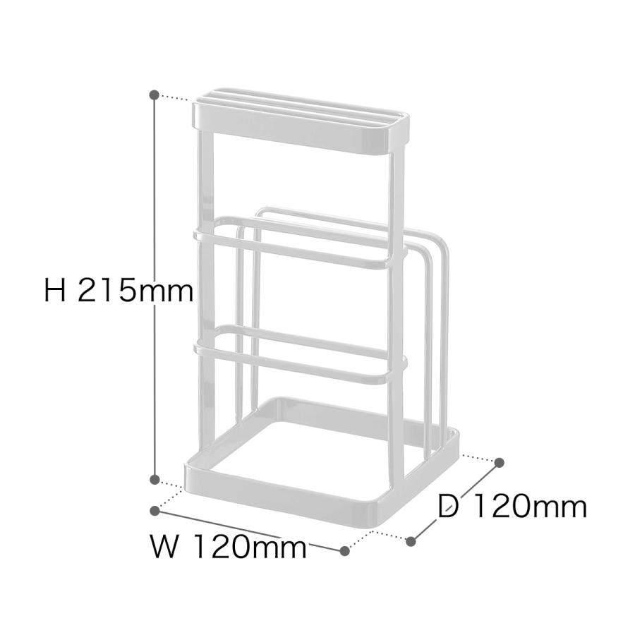 山崎実業 カッティングボード ナイフスタンド タワー Tower 包丁 まな板たて 包丁たて まな板立て 包丁立て 省スペース みせる収納 乾燥 おしゃれ まな板 インテリアショップ Roomy 通販 Paypayモール