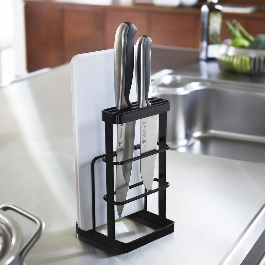 山崎実業 カッティングボード ナイフスタンド タワー Tower 包丁 まな板たて 包丁たて