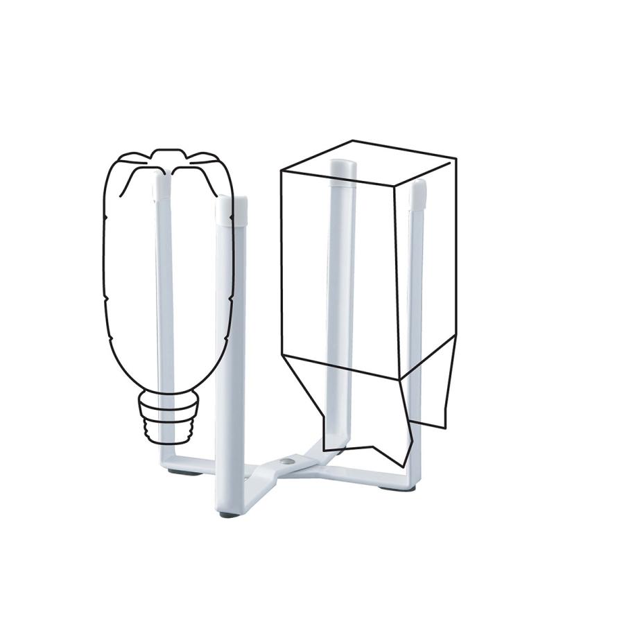 特典付 山崎実業 公式 tower ［ ポリ袋エコホルダー タワー ］テーブル ゴミ箱 卓上 生ゴミ ごみ袋 三角コーナー 流し台 yamazaki ホワイト ブラック 6787 6788 | tower | 07