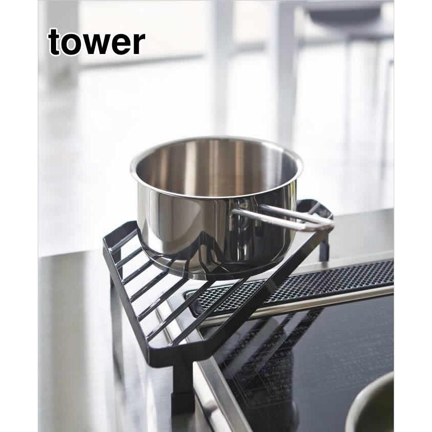 LE CREUSET コーナーラック 4段 ブラック LE CREUSET コーナーラック 4